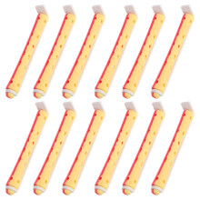 Flexible Plastic Perm Rods for Hair Curling 24 Pieces