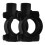 Motorcycle Mirror Mount Clamp Black Universal Durable 1