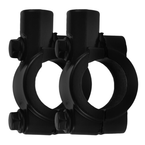 Motorcycle Mirror Mount Clamp Black Universal Durable