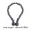Magnetic Curtain Tiebacks Wood Bead Design 2 Pack Gray 4