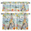 Set di tende da cucina pasquali con coniglietto "È risorto" (giallo) 1