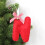 Décorations de Noël en feutrine rouge, lettres A-Z, 26 pièces 1