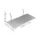 Hemoton Pegboard Organizer Heavy Duty Wall Mounted Shelf Set 2