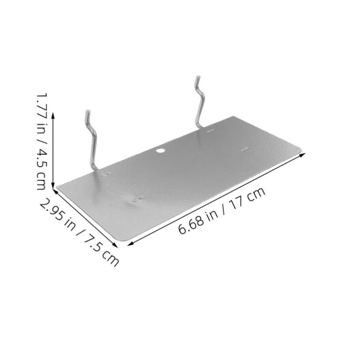 Hemoton Pegboard Organizer Heavy Duty Wall Mounted Shelf Set 1