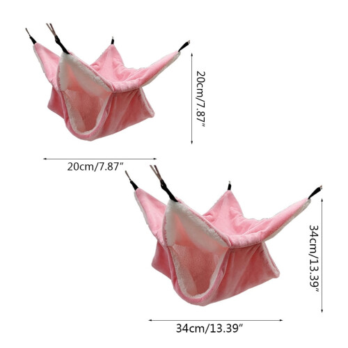 Plush Hamster Hammock Sleeping Bag Nest for Small Pets 1