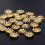 Hollow Flower End Bead Caps Gold 16mm 100 pcs 3