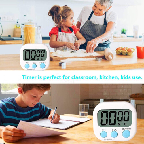 Digital Kitchen Timer with Magnetic Backing Count Up Down 2