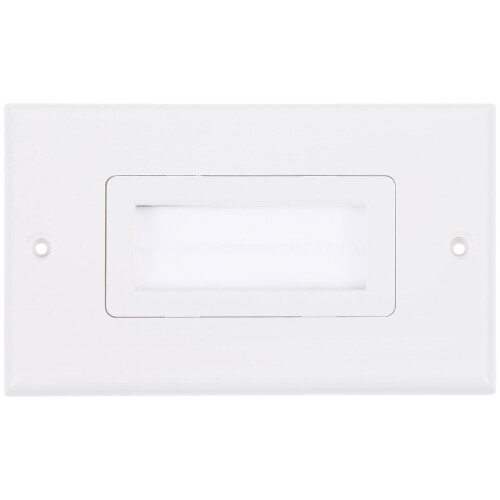 Brush Wall Plate Cord Hider Pass Through Outlet Cover