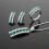 Women's 925 Silver Emerald Amethyst Ruby Jewelry Set 6 2