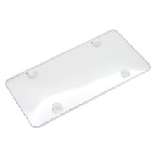 Clear License Plate Cover Frame 2 pcs All Weather
