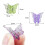 Butterfly Hair Clips Pastel Mini 50 Pieces 2
