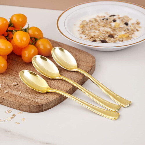 Plastic silverware set disposable 1 set 2