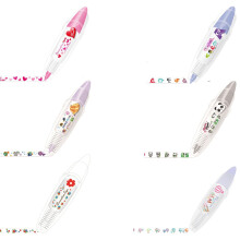 Lace Decoration Tape Pen with Erasers and Stickers for