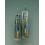 Boho Drop Earrings 925 Silver with Turquoise Tourmaline Pair 2