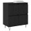 VidaXL vidaXL Sideboards 2 pcs Black oak 3