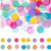 Round Tissue Confetti Multicolor 1 Pack