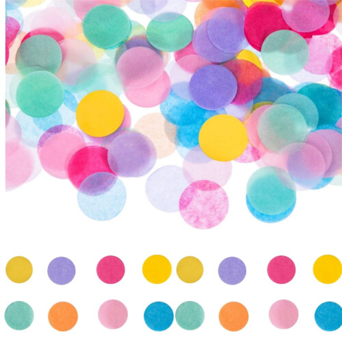 Round Tissue Confetti Multicolor 1 Pack