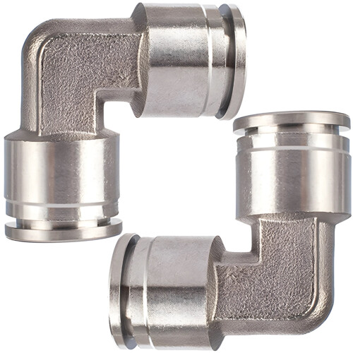 Stainless Steel 90 Elbow Air Fitting 2 pcs