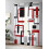 Sheer Curtains Abstract Black Red Geometric 52x96 Inch 2 4