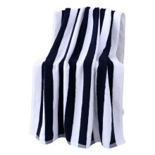 Extra Large Striped Beach Towel Plush Velvet 30 x 70 in 500g