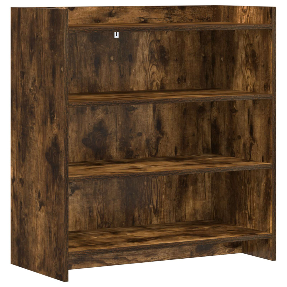 Vidaxl Sideboard Smoked Oak 75 X 36 X 80 Cm Engineered Wood