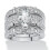 Sterling Silver Marquise CZ Ring Set 3 Pieces 2