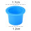 Ink Cups for Tattooing Blue Round 100 pcs 2
