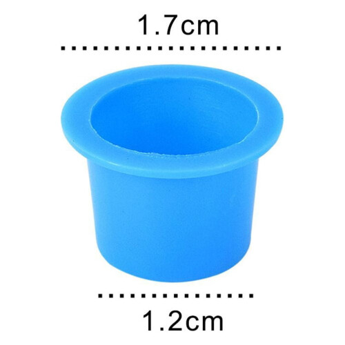 Tattoo Ink Cups Blue Round 100 Pieces 1