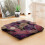 Boho Meditation Mat Paisley Pattern 22 x 22 Inch 2