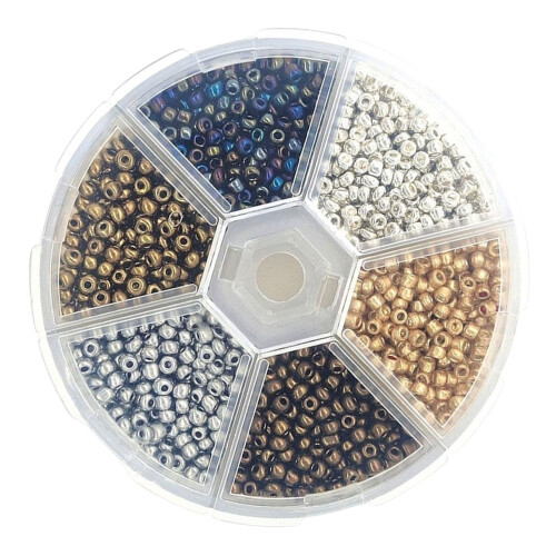 Fly Hook Head Beads Mixed Colors 1 Box