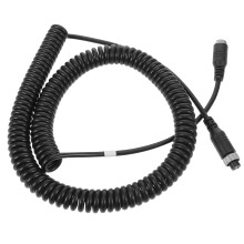 Retractable Dash Cam Cable Black Coiled Waterproof 1 Pc