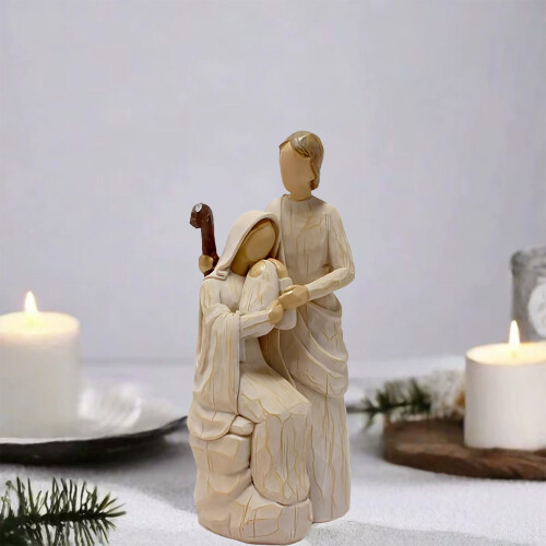 Handcrafted Resin Nativity Set Catholic Christian Gift 3