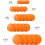Lantern Pendant Light Fall Decorations Orange 25 Pcs 5