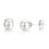 Pearl Stud Earrings White Gold Plated Pair 1