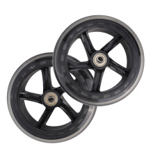Translucent Solid Scooter Wheels 125x24mm 2 pcs
