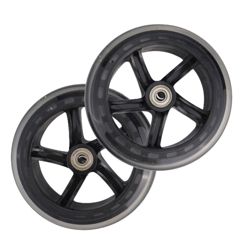 Translucent Solid Scooter Wheels 125x24mm 2 pcs