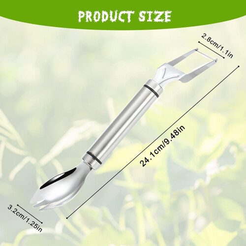 Stainless Steel Fruit Cutter Dual Head 1 pc 2