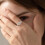 Moissanite Ring Sterling Silver Elegant Design 3 Stones 2