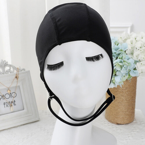 Women's Nylon Swim Cap with Adjustable Chin Strap 2