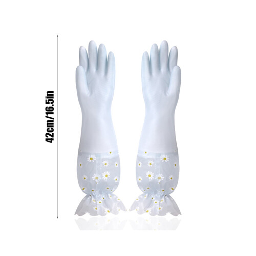 Dishwashing Gloves Waterproof Long Kitchen Cleaning Gloves 2