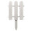 Plastic Garden Picket Fence White Lawn Border 10ft 2