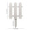 Plastic Garden Picket Fence White Lawn Border 10ft 3