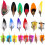 Hat Feathers 20 pcs 10 styles peacock natural 1