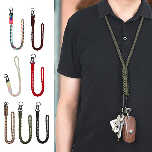 Paracord Keychain Wrist Lanyard 2 Pcs 1