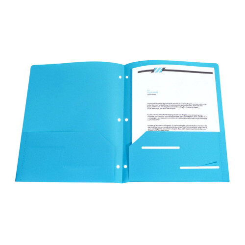 Heavy Duty Plastic File Folder Letter Size with Multiple 2