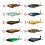 Topwater Bass Lures with Soft Rotating Tail 3-Pack 3