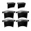 Pool Table Pocket Liners Black 6 Pieces 1