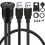 Dual USB 3.0 AUX Flush Mount Car Mount Extension Cable 3ft 1