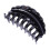 Hair Clips Black Plastic Claw Shape Non-Slip 2-Pack 5