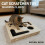 Cat nail file scratch box with sandpaper, 1 piece 2